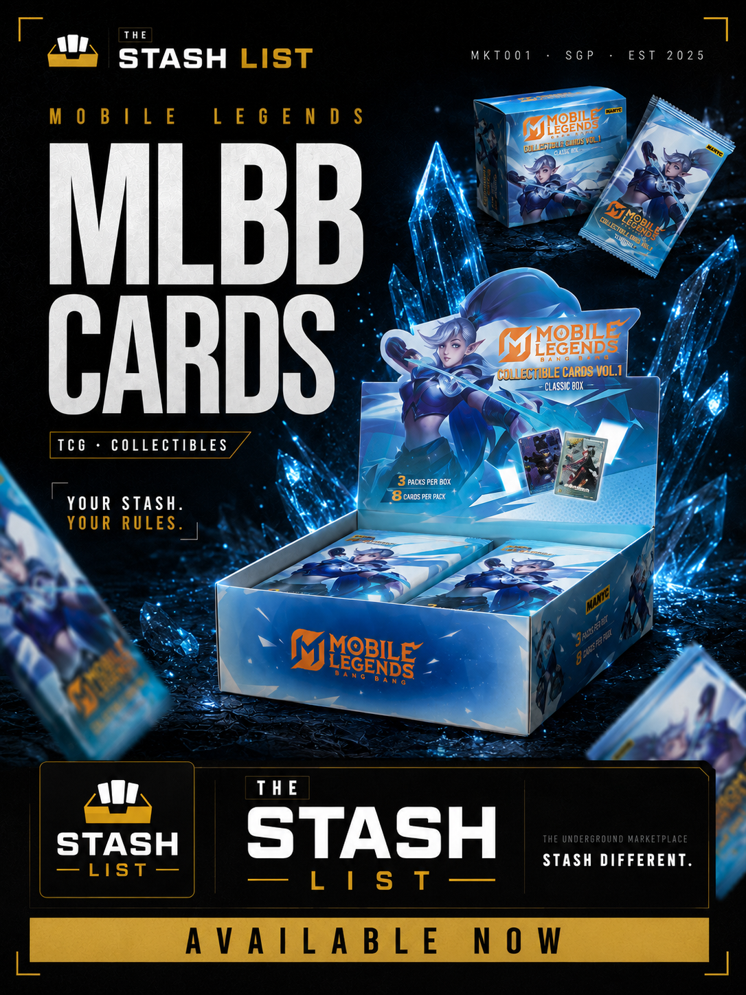 MANYC Mobile Legends Collector Cards Vol.1 – Classic Box (20 Packs)